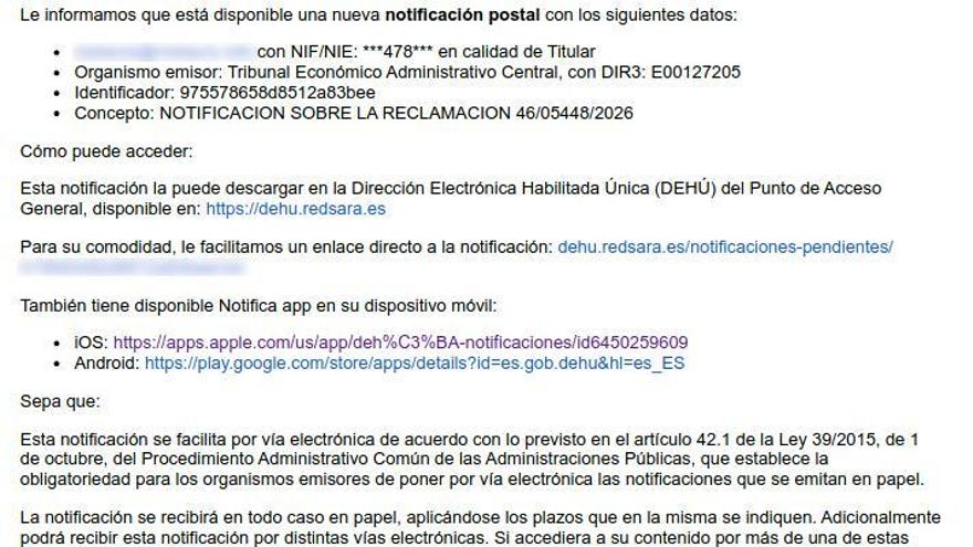 Este es el nuevo intento de estafa que puede llegarte a través de un correo electrónico falso de la Agencia Tributaria