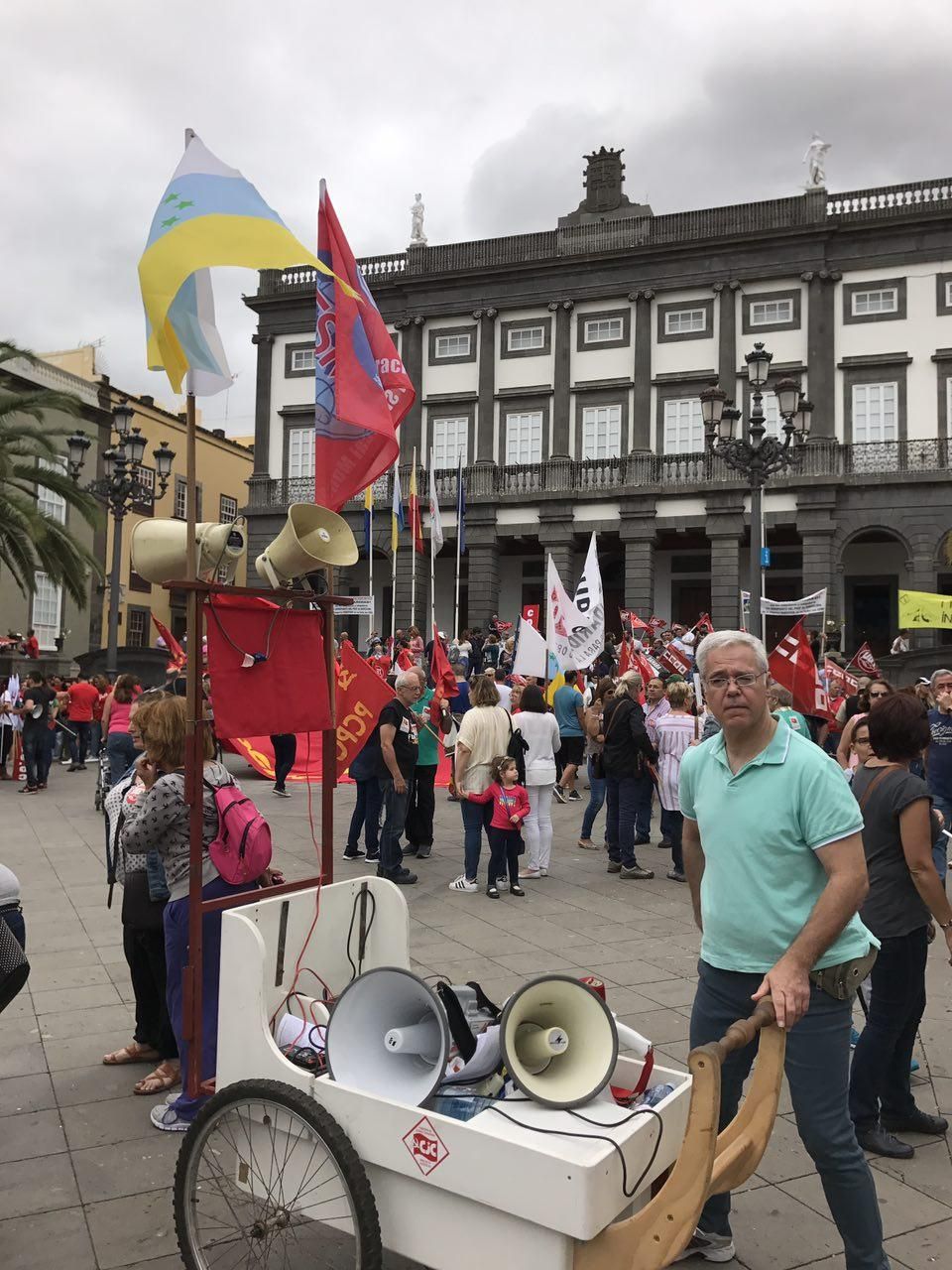 Manifestación del 1 de mayo en Las Palmas de Gran Canaria.