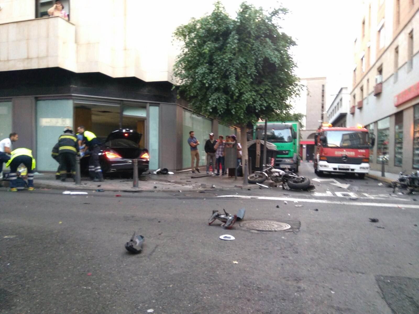Accidente en la capital grancanaria