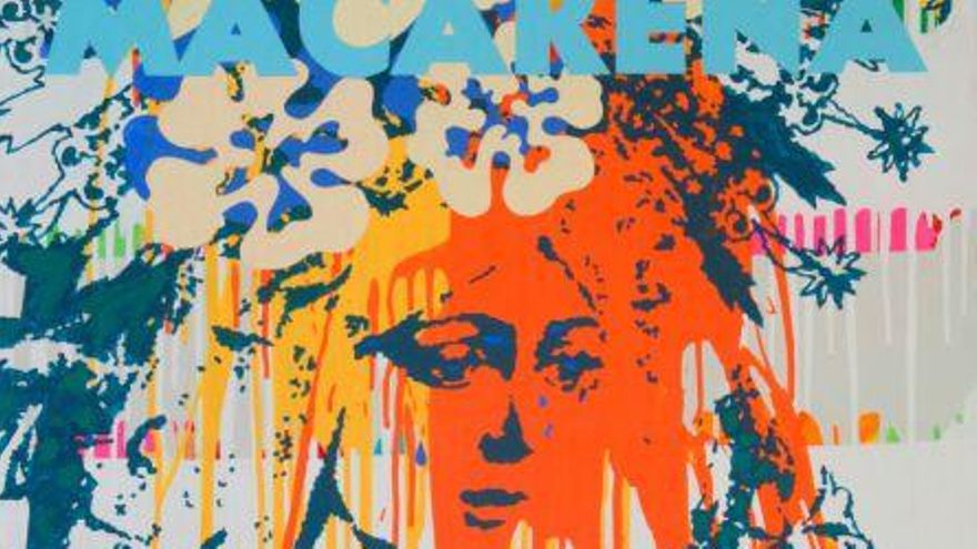 Cartel con la Macarena