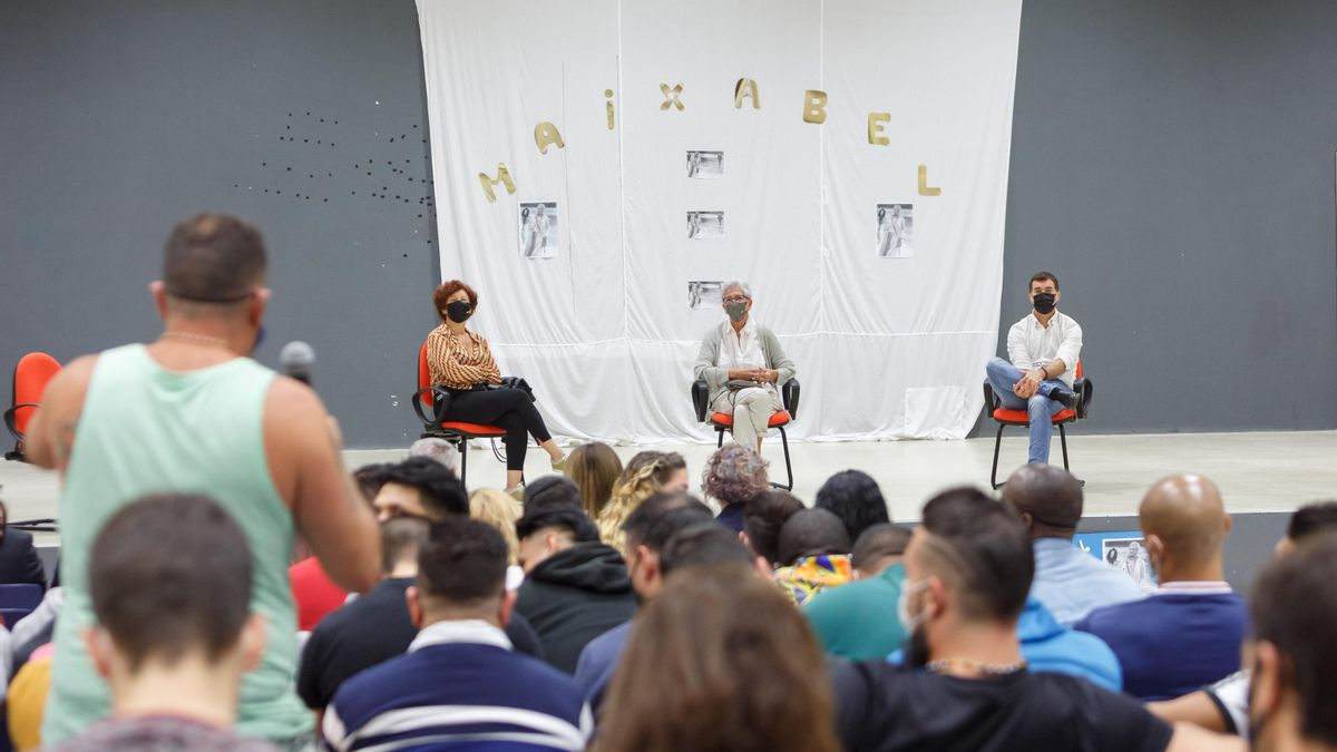 La proyección de 'Maixabel' en la cárcel de Pamplona, en imágenes