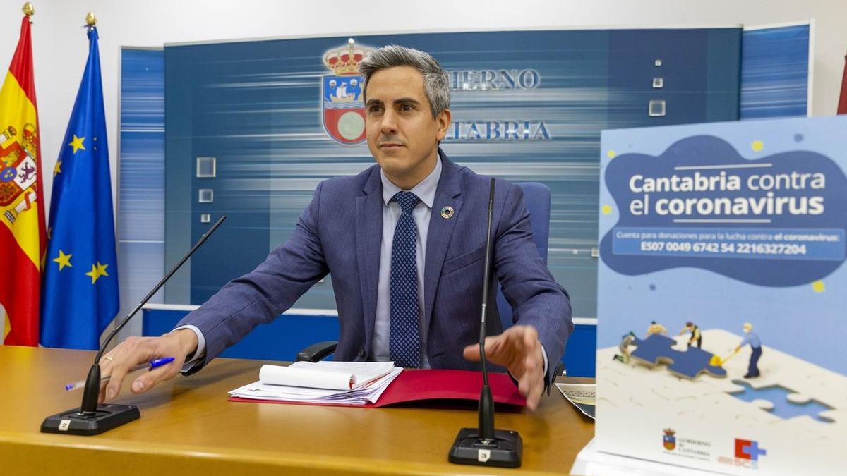 El vicepresidente y portavoz del Gobierno de Cantabria, Pablo Zuloaga. | MIGUEL LÓPEZ