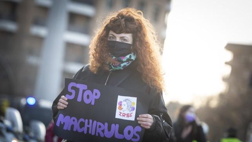 Manifestación del 8M 2021 en Zaragoza