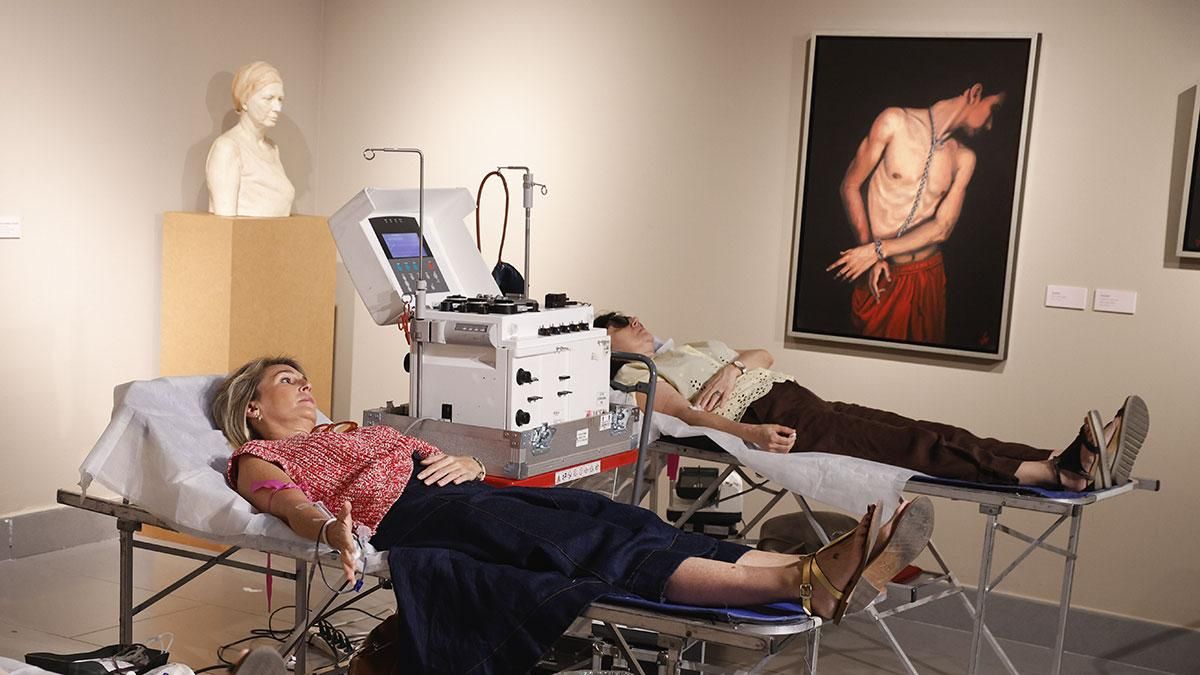 Donación de sangre en la sede de la Fundación Cajasol de Córdoba