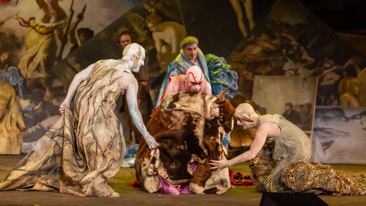 Vestuario diseñado por Pedro Moreno para una obra de teatro en el Festival de Mérida de 2019.