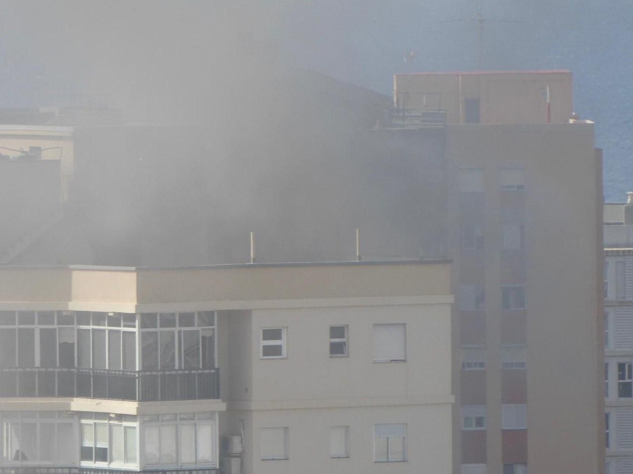 Incendio en Santa Cruz de Tenerife