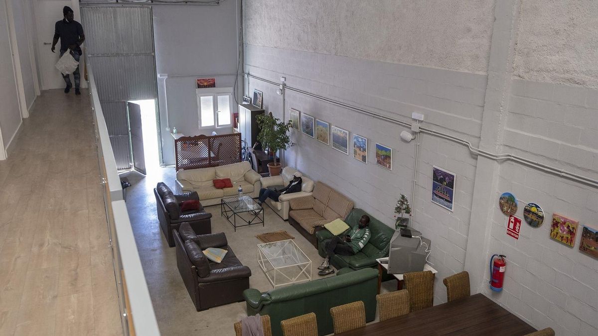 Imagen del alojamiento de para temporeros sin hogar ubicado en Lepe (Huelva).
