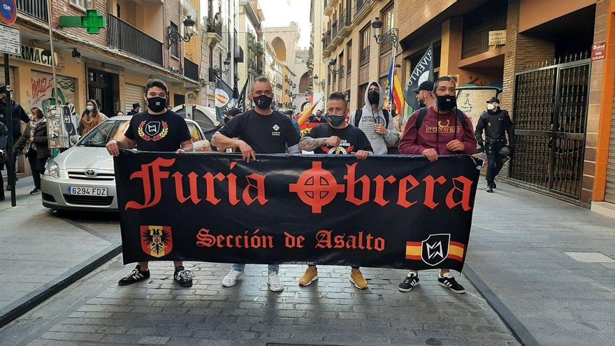 Marcha ultra el pasado 1 de mayo en el barrio de El Carme de Valencia.