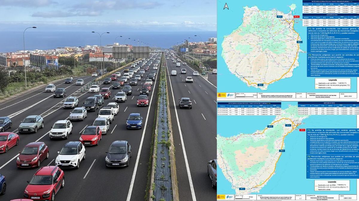 Todas las restricciones de tráfico en Canarias por la visita del Papa: la DGT recomienda evitar desplazamientos "innecesarios"
