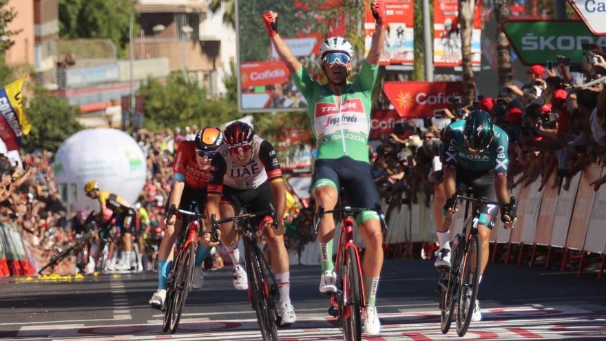 Final de la etapa de la Vuelta a España de este martes