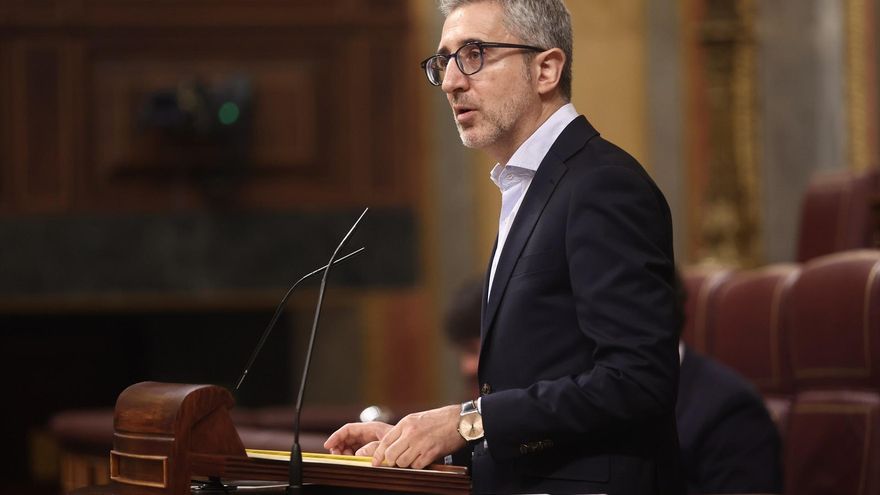 El ministro de Hacienda, Arcadi España, durante una sesión plenaria extraordinaria, en el Congreso de los Diputados, a 14 de julio de 2026, en Madrid (España).  Eduardo Parra / Europa Press