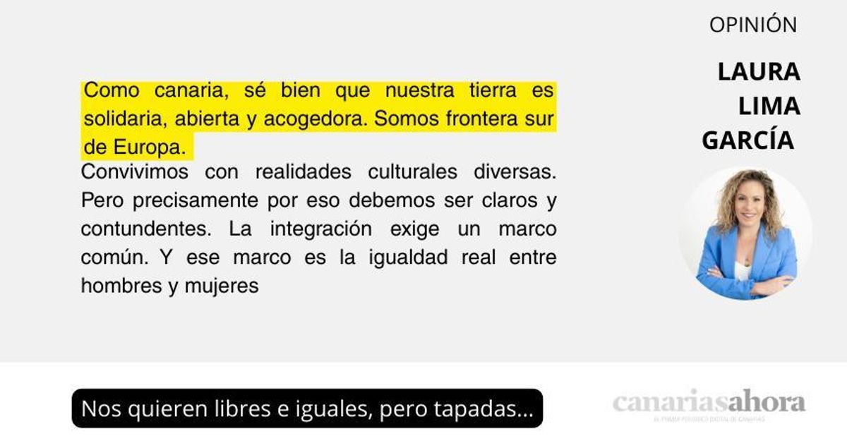 Nos quieren libres e iguales, pero tapadas…