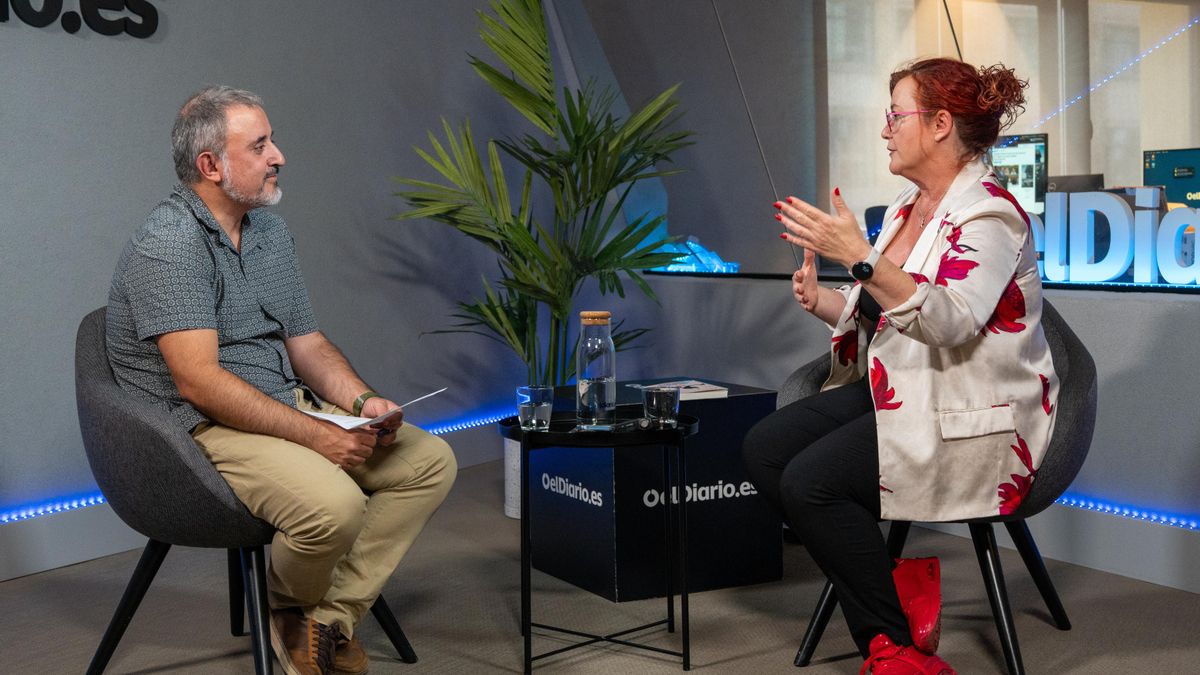 Clara grima, durante la entrevista con elDiario.es.