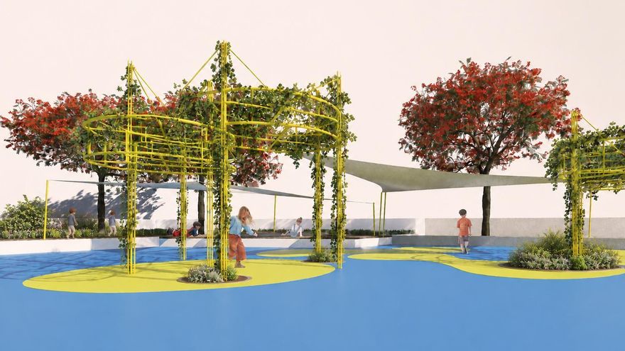 Arquitectos que naturalizan patios y proponen abrir huecos en los colegios de Canarias para combatir el calor extremo