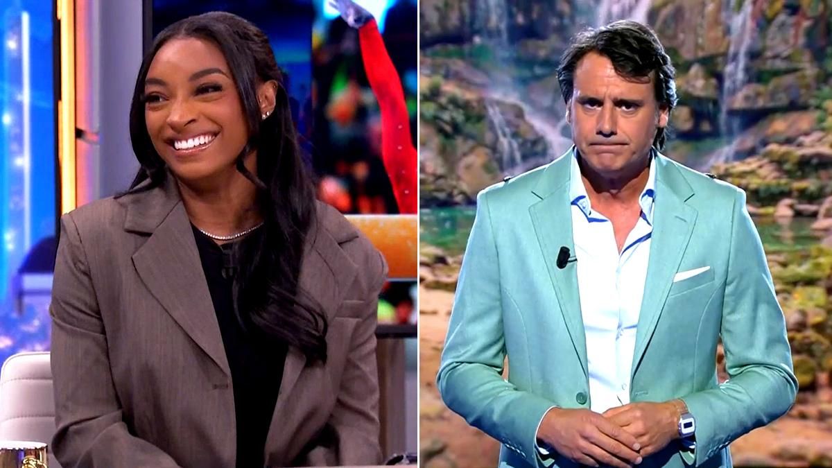 Simone Biles en 'El Hormiguero' / Ion Aramendi en 'Supervivientes: Tierra de Nadie'