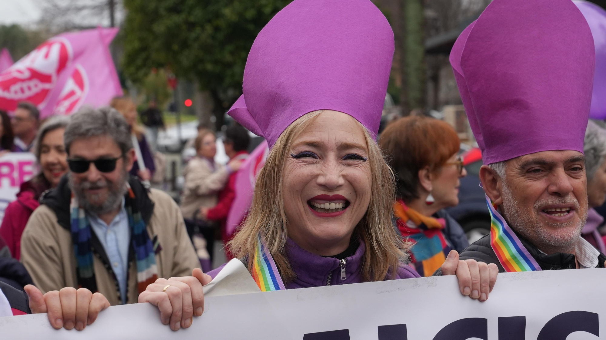 La manifestación del 8M, en imágenes