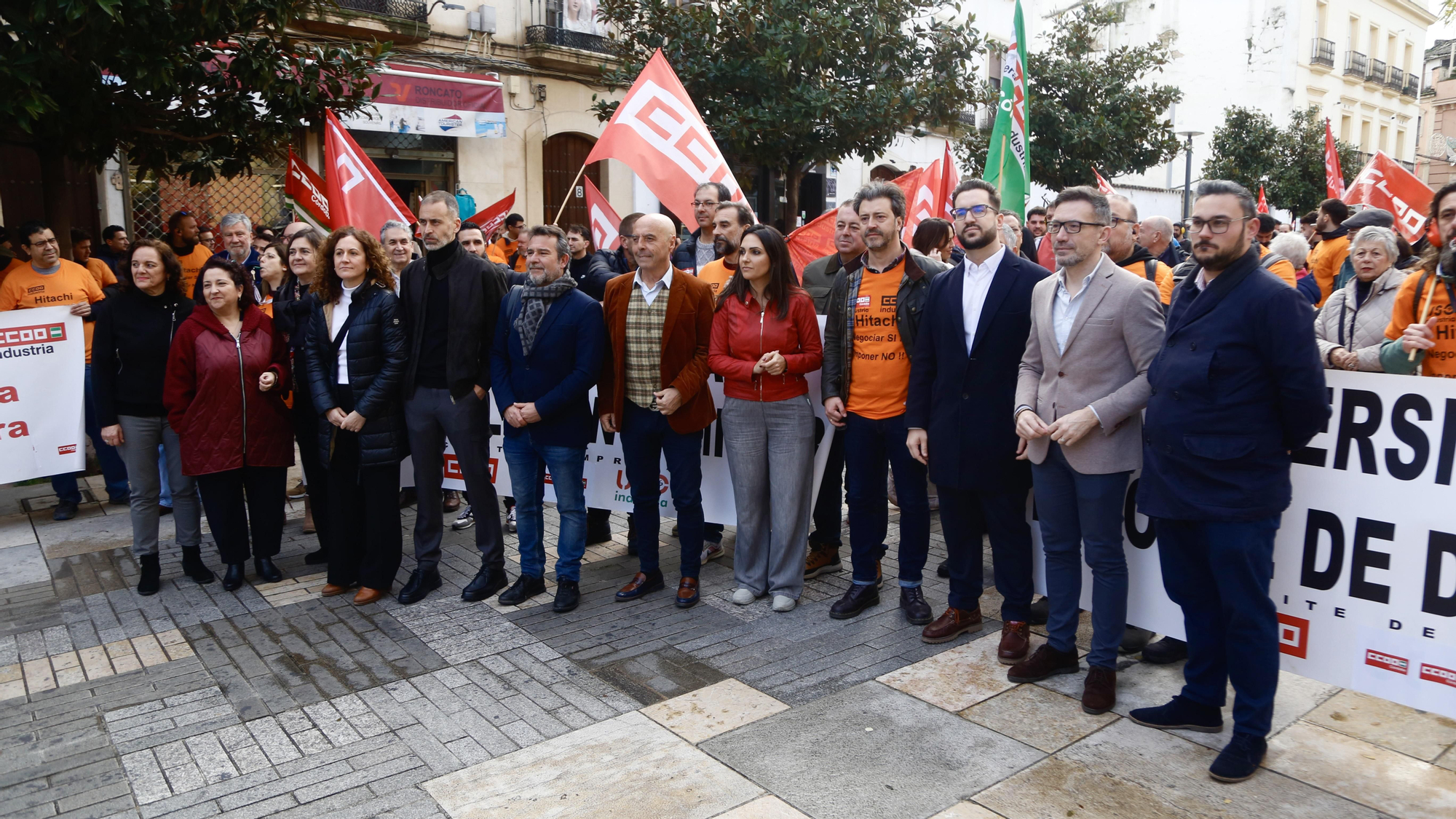 Manifestación de los trabajadores de Hitachi Energy, por la negociación del convenio colectivo