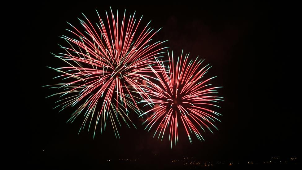 Fuegos de la localidad de San Lorenzo, en Las Palmas de Gran Canaria (Foto: Alejandro Ramos).