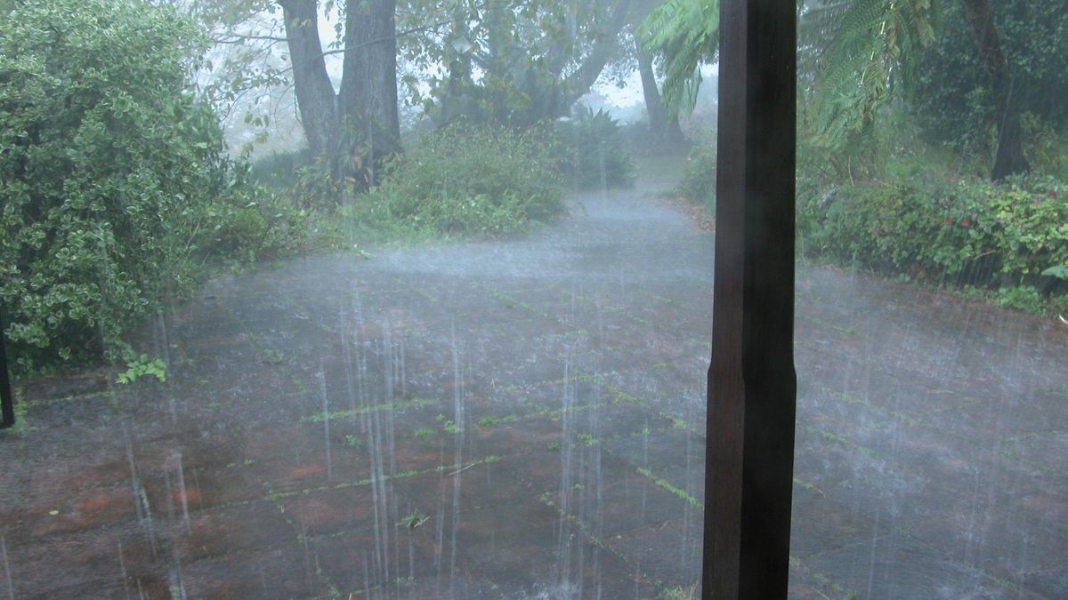 Imagen de archivo de lluvias en La Palma.