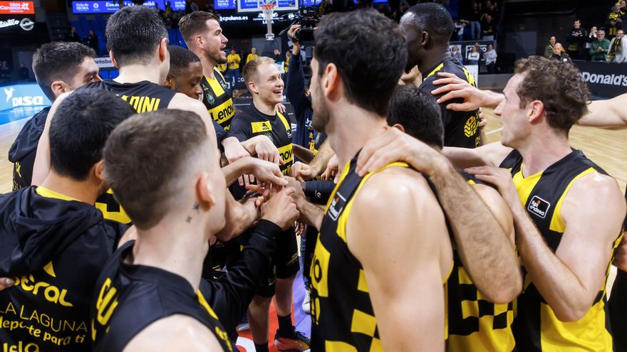 Victoria trabajada del Lenovo Tenerife en el Santiago Martín