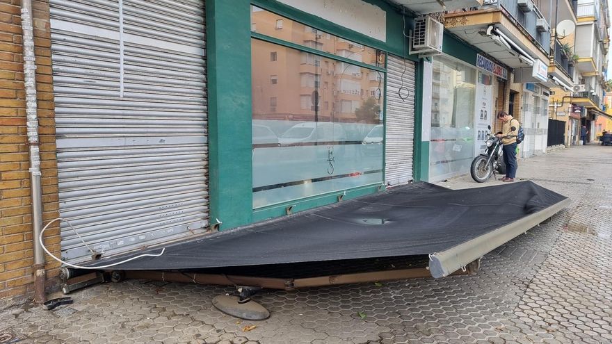 En Montequinto (Dos Hermanas) también ha hecho estragos el temporal