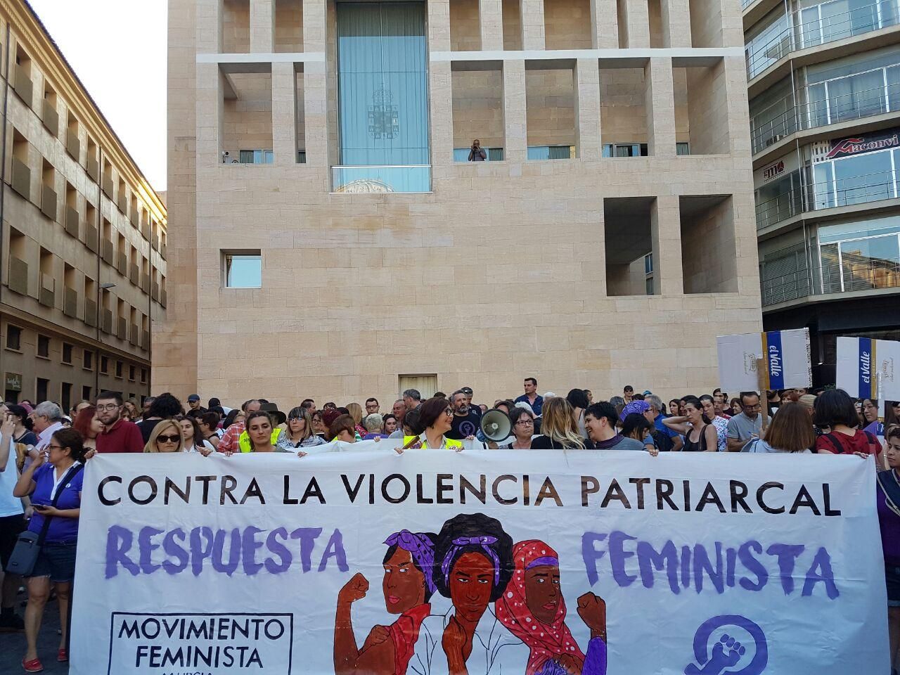 Manifestación en Murcia por la puesta en libertad de la manada