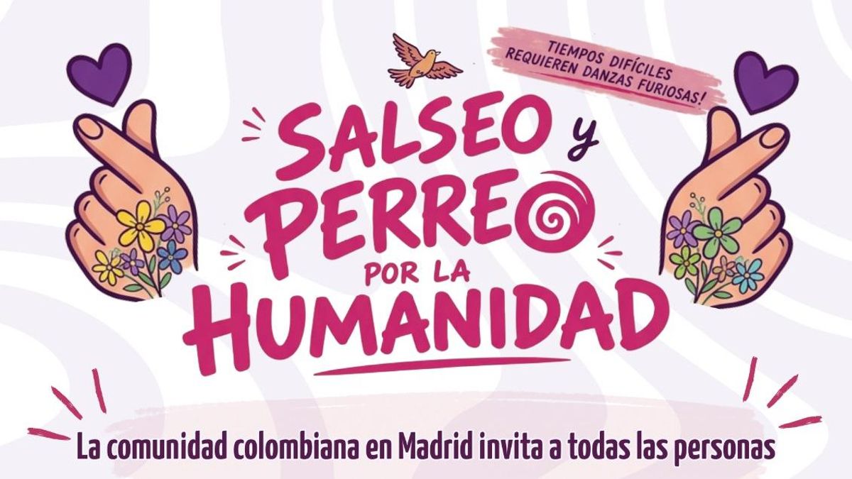 Salseo y perreo por la humanidad: la comunidad colombiana se moviliza en Madrid en defensa de la democracia