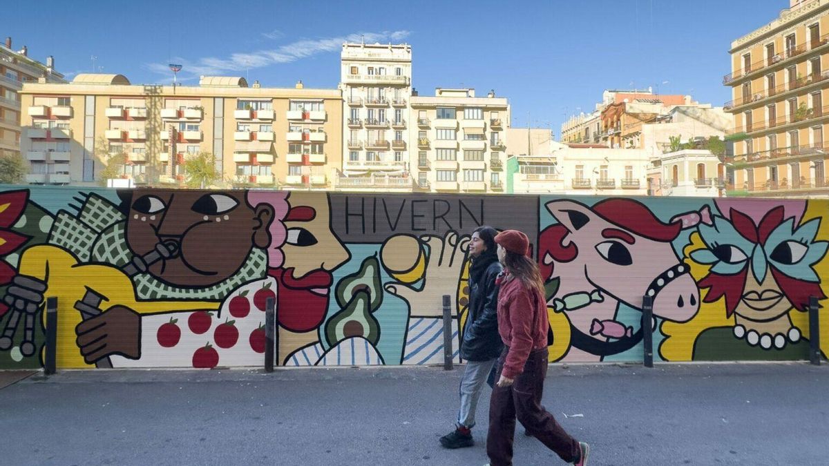 Amaia supo plasmar el espíritu de las tradiciones gracienses en cada uno de sus coloridos trazos