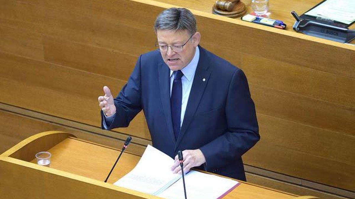 El president Ximo Puig en las Corts, en una imagen de archivo.