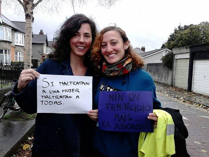 Protesta en Dublín el #7N. / Marea Granate