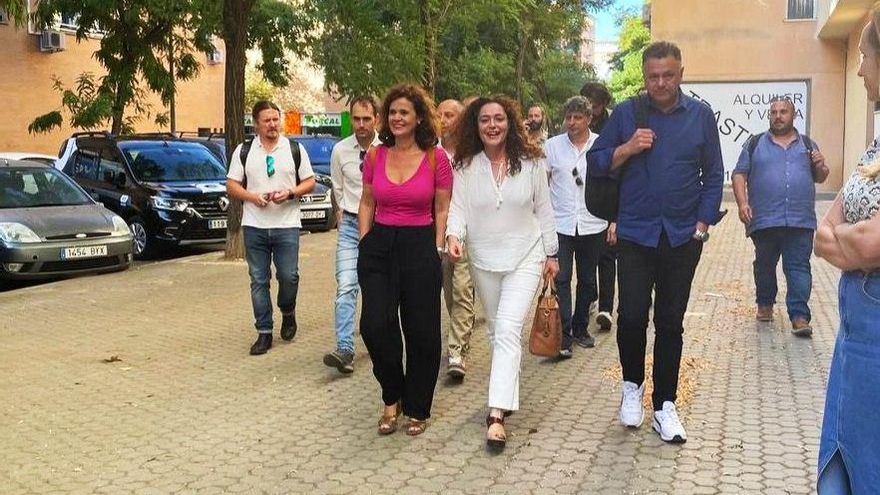 Inma Nieto llega a la sede de Por Andalucía
