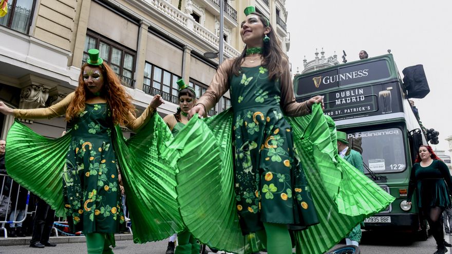 San Patricio 2026 en Madrid: desfile de gaiteros por Gran Vía, conciertos gratis y degustación de churros en San Ginés