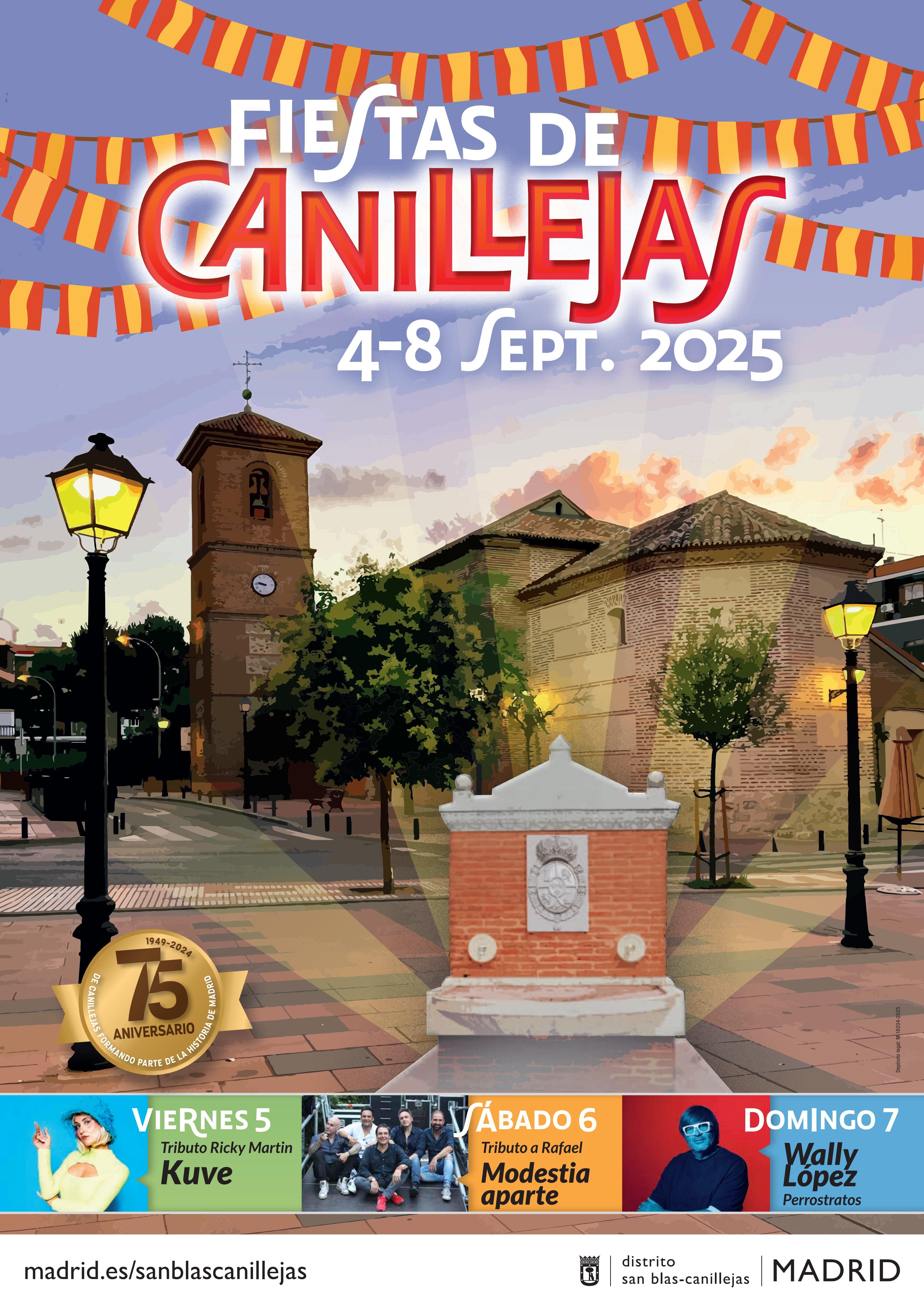 Cartel de las Fiestas de Canillejas 2025
