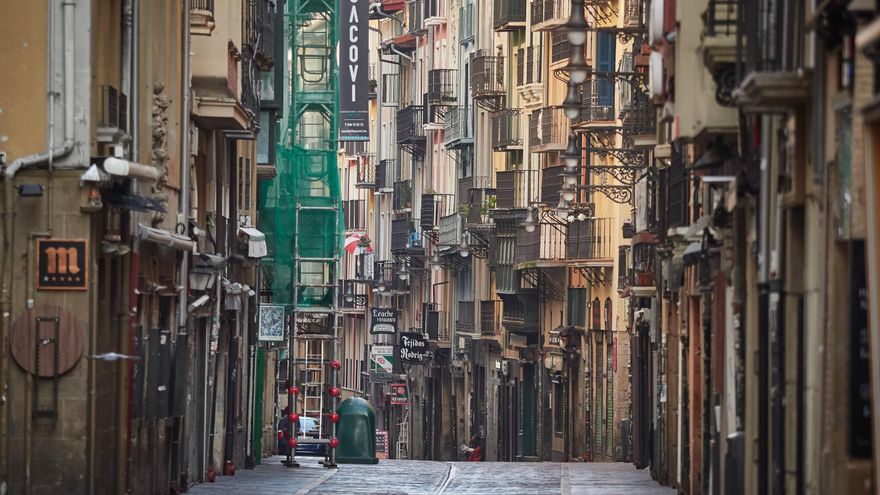 Archivo - Imágenes de la calle Estafeta de Pamplona