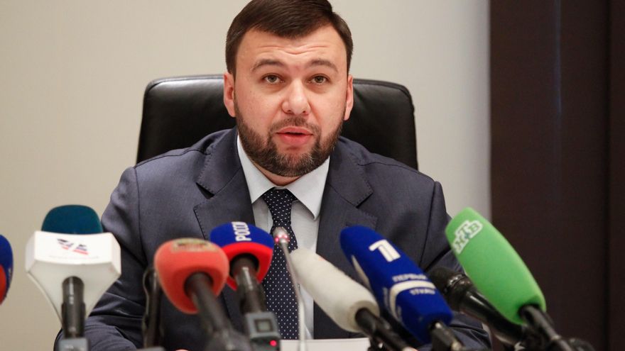 Imagen de archivo de Denis Pushilin, líder de la autoproclamada república popular prorusa de Donetsk. EPA/ALEXANDER ERMOCHENKO