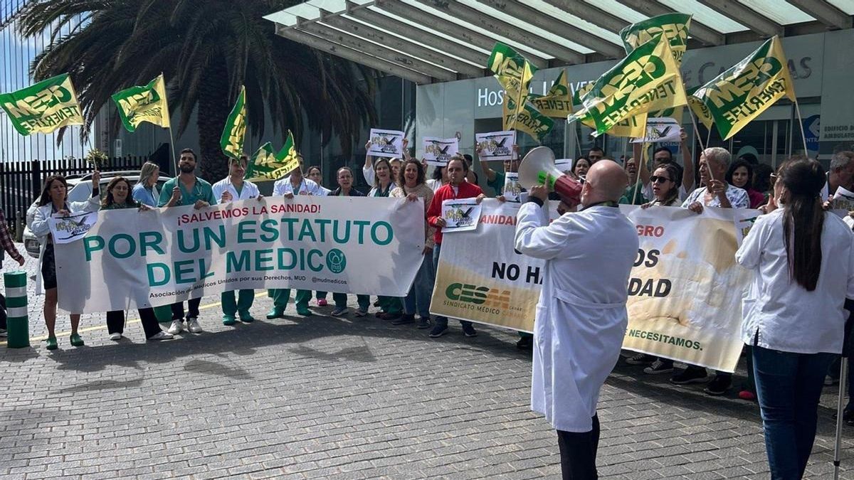 Fuerte choque de cifras entre Sanidad y médicos en el seguimiento de la huelga en Canarias