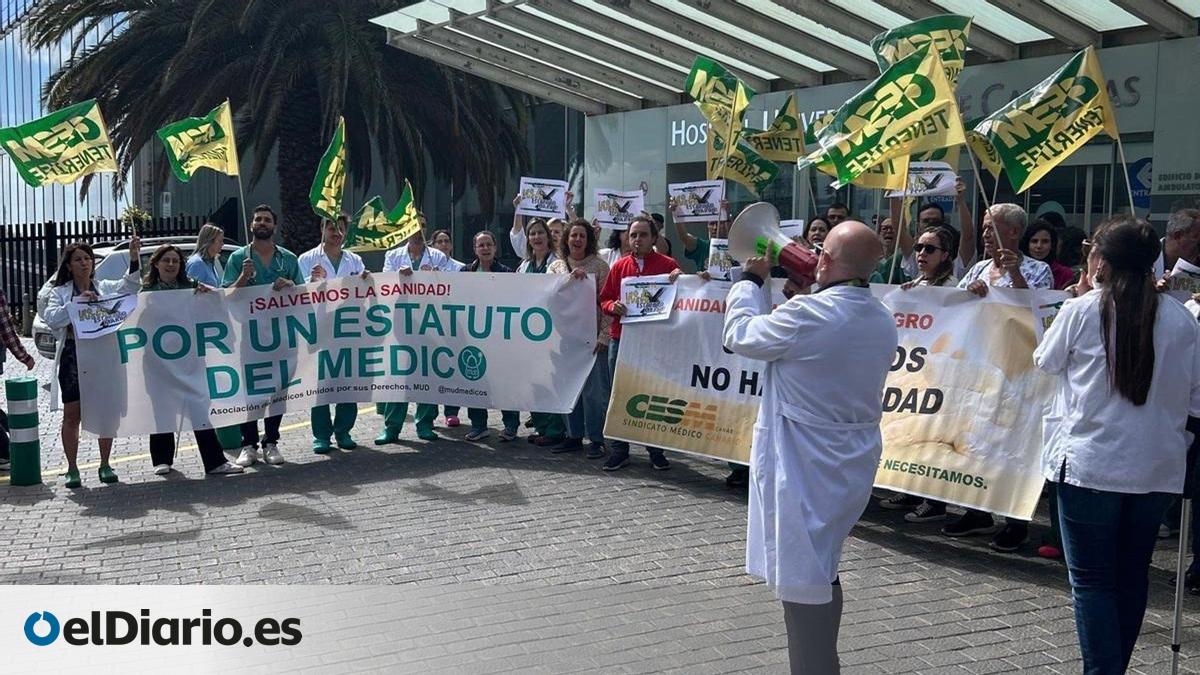 Fuerte choque de cifras entre Sanidad y médicos en el seguimiento de la huelga en Canarias