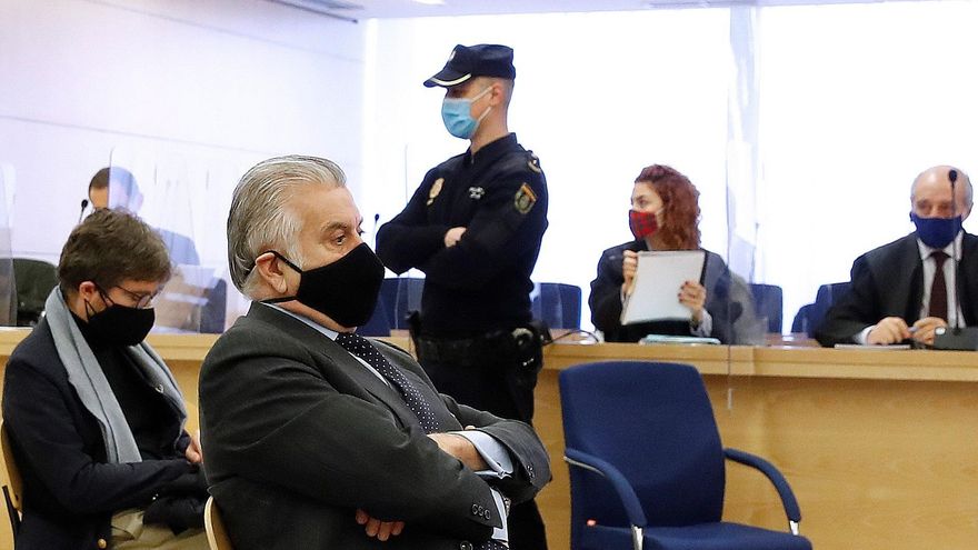 El extesorero del PP Luis Bárcenas durante el juicio por la presunta caja 'b' del PP.