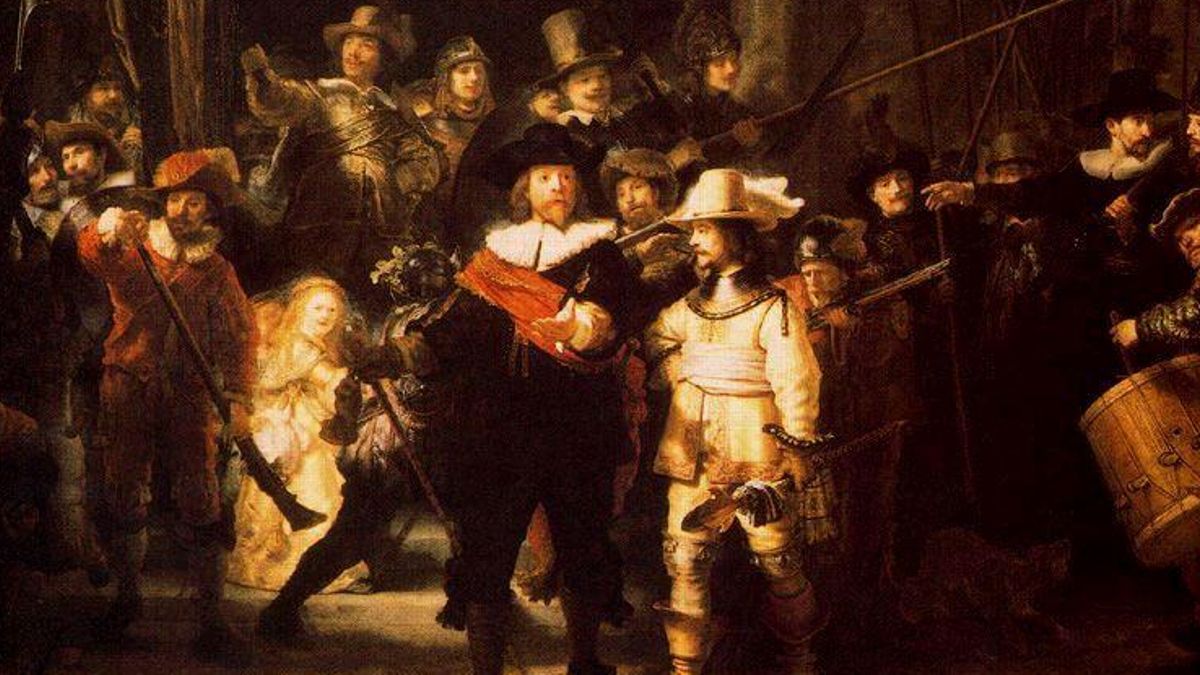 'La ronda de la noche' de Rembrandt, Rijksmuseum.