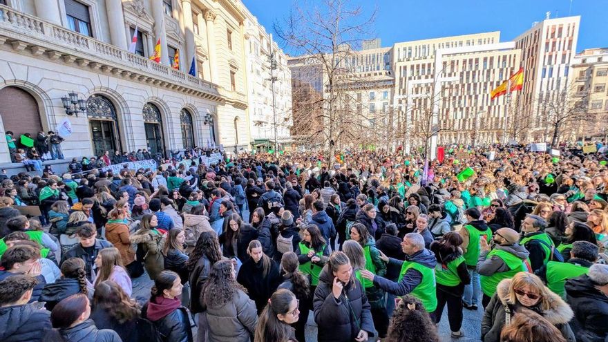 Huelga de Educación Infantil en Aragón: el Gobierno del PP impone más servicios mínimos a la pública que a la privada