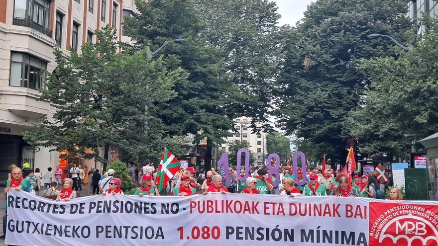 Los pensionistas vascos se movilizan en campaña "contra los que quieren recortes"