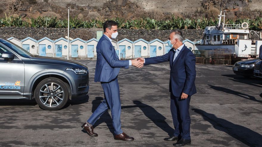 La comisaria europea de Cohesión y Reformas  se compromete con Torres a movilizar todos los mecanismos posibles para reconstruir La Palma