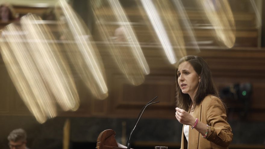 Ione Belarra interviene este miércoles durante el pleno del Congreso de los Diputados en Madrid.