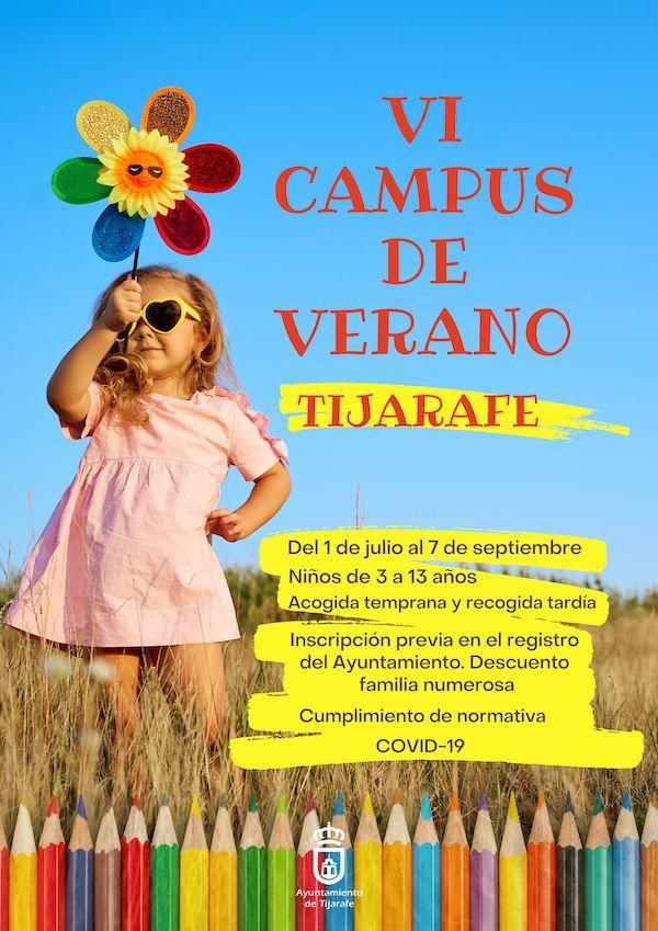 Cartel del campus de verano.