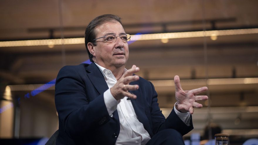Guillermo Fernández Vara, presidente de Extremadura, en la redacción de elDiario.es.