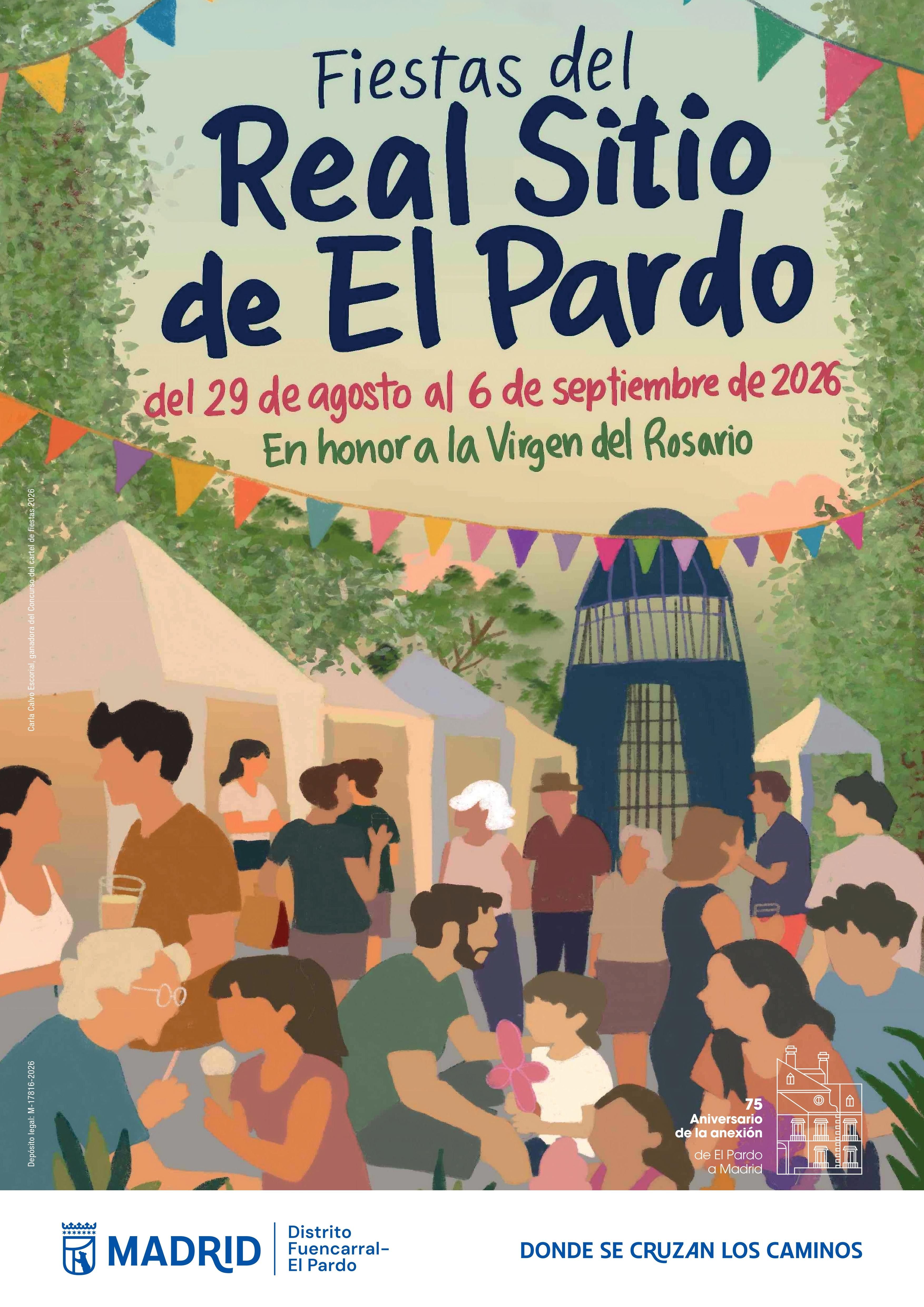 Cartel de las fiestas del Real Sitio de El Pardo 2026.