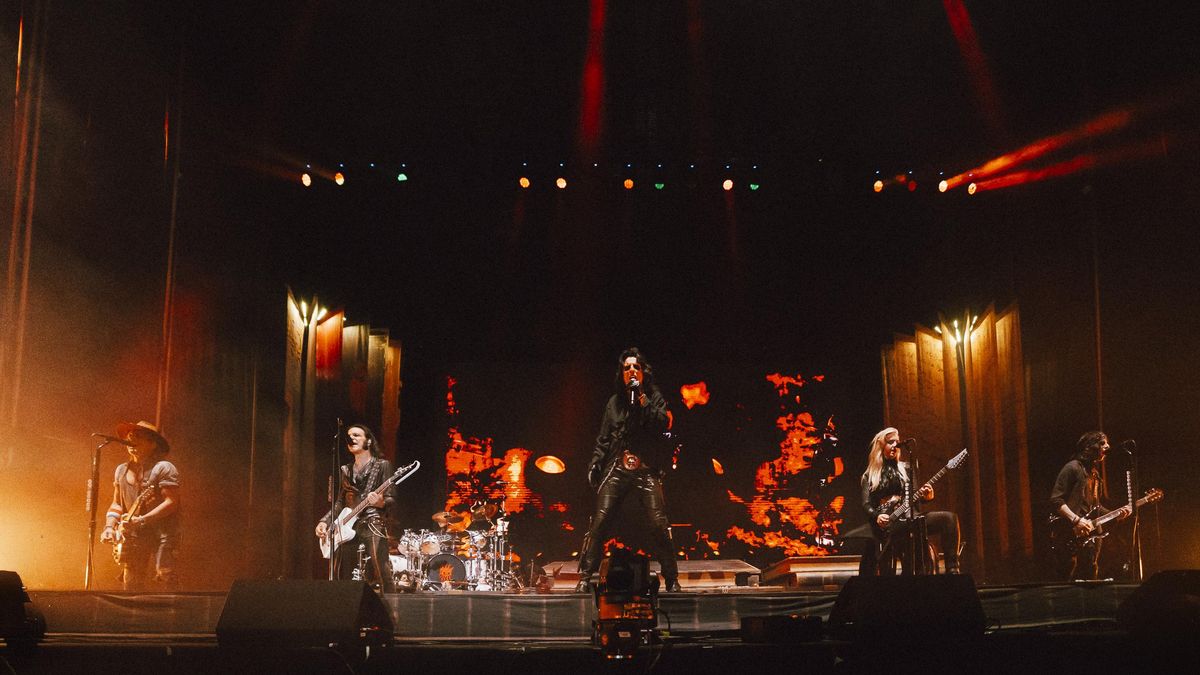 Alice Cooper en su concierto en el Azkena Rock