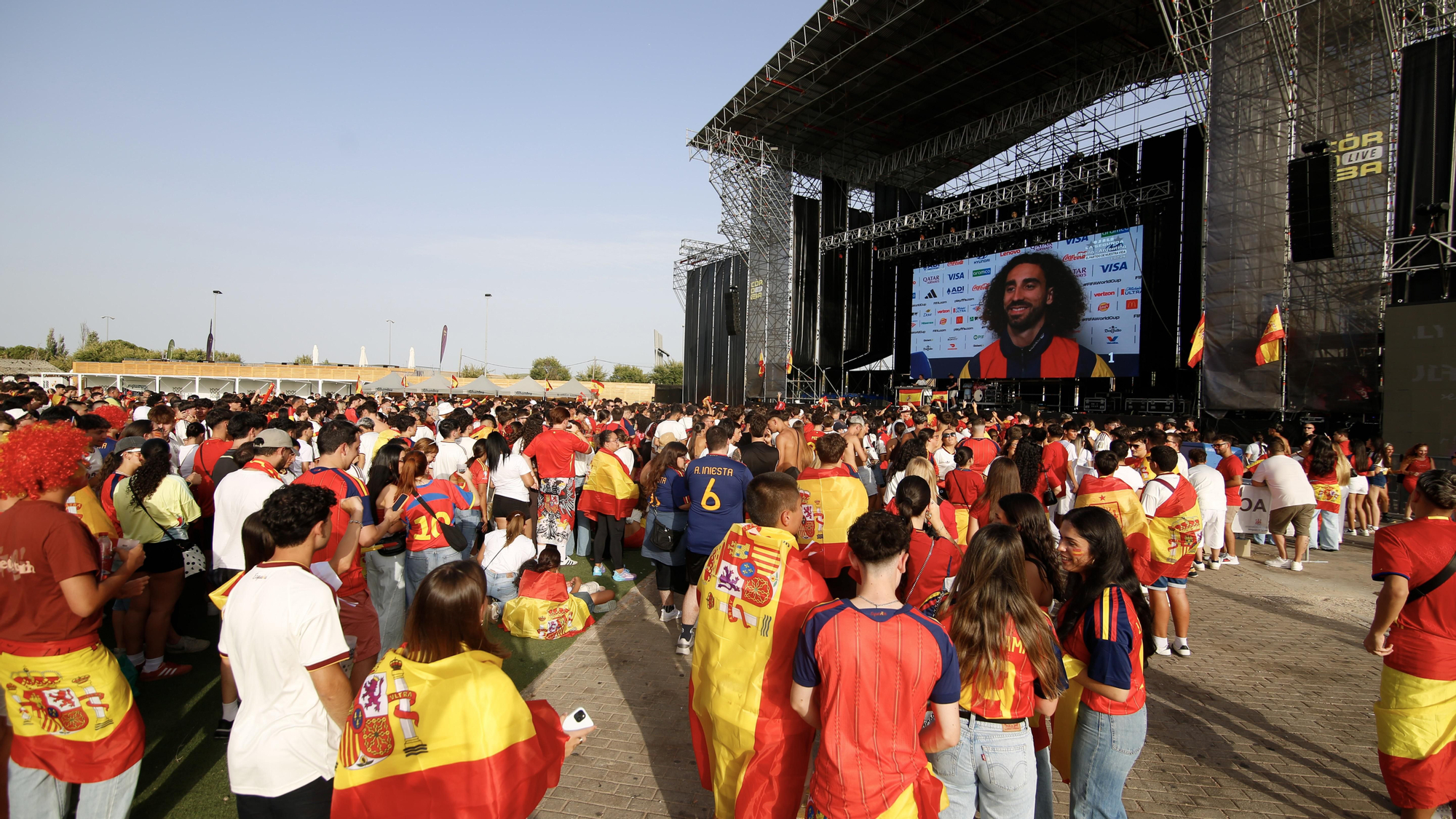 Afición de la selección española en el Córdoba Live