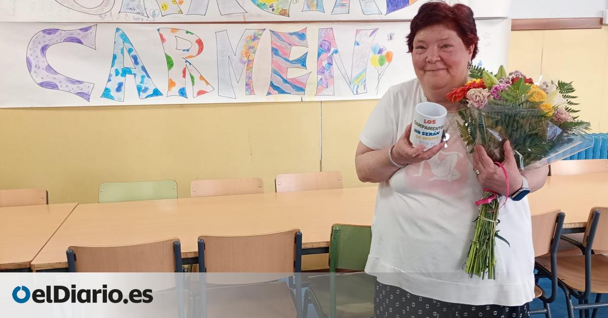 Cientos de niños, madres y padres de Chamberí despiden a Carmen Morales, “la persona más importante del colegio”