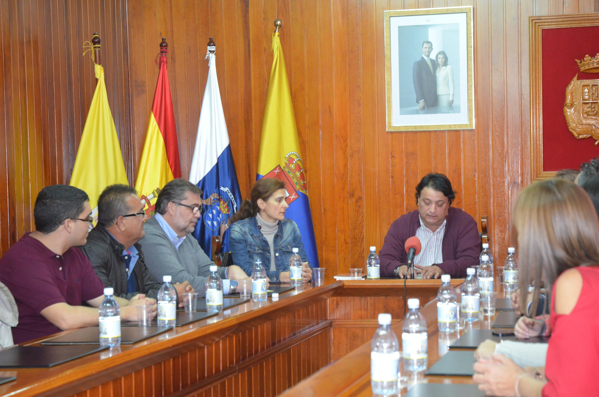 Visita de Juan Luis Gordo a La Aldea.